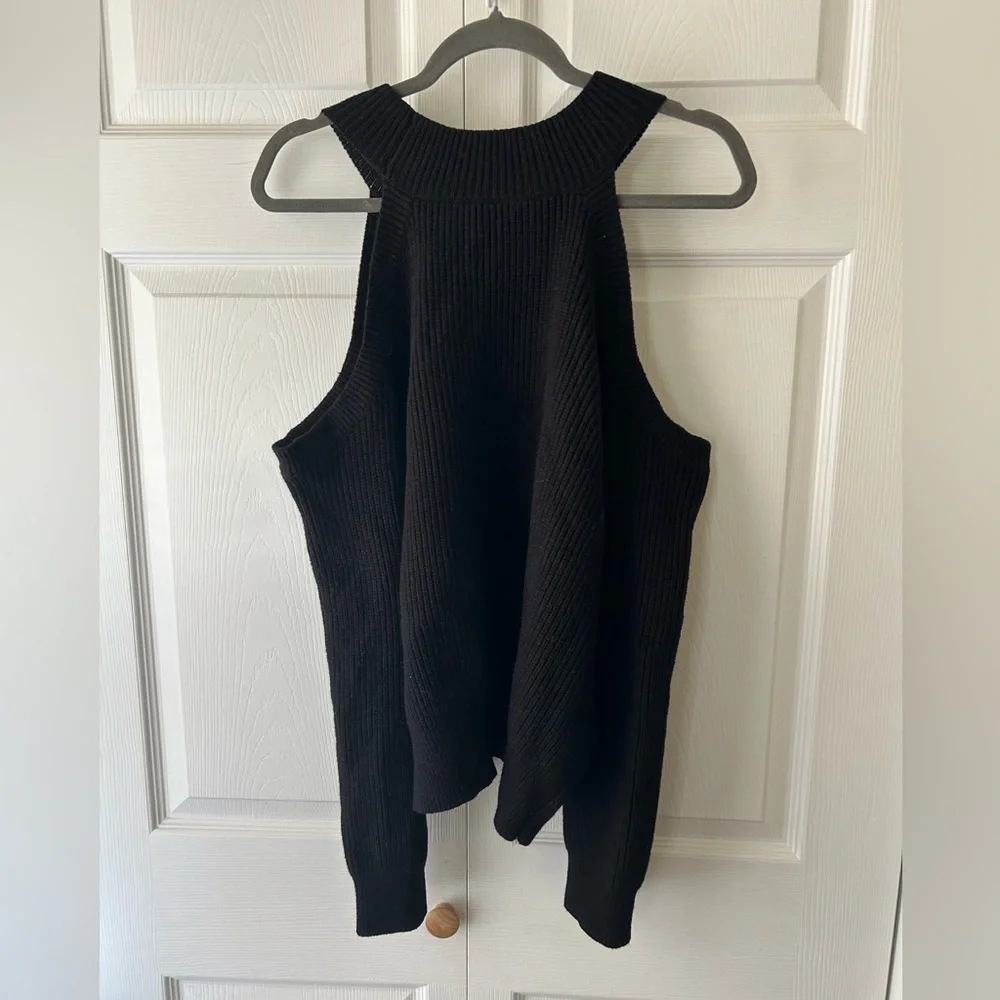 ASTR the Label Cold Shoulder Mock Neck Sweater - Picture 6 of 8